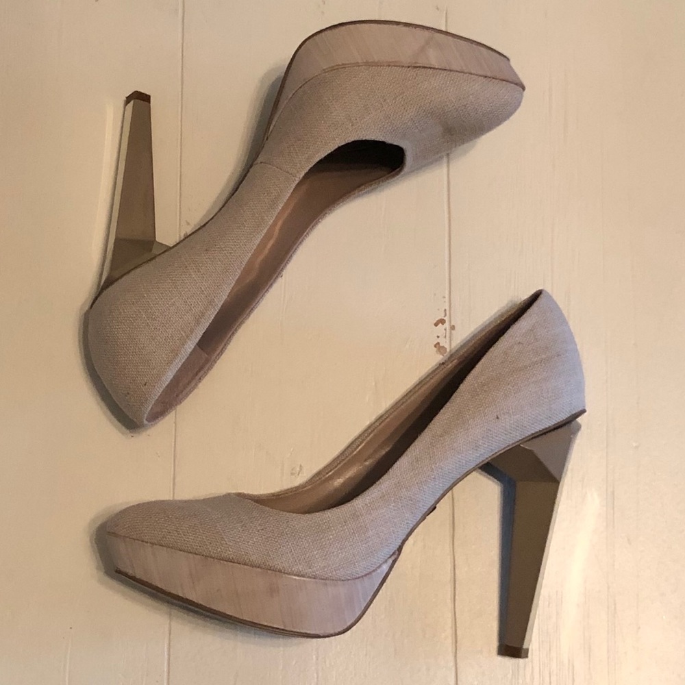 Rachel Roy Carthay linen pumps